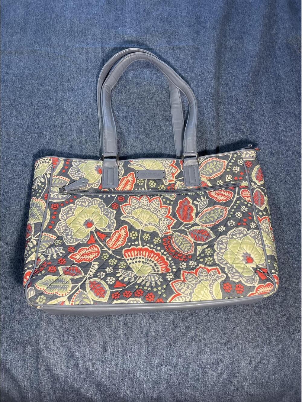 NWOT Vera Bradley Tote Nomadic print work office grey paisley